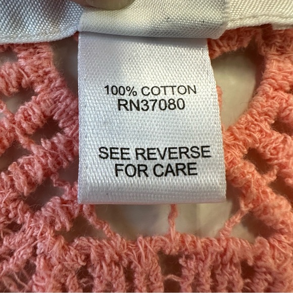 Boho Festival Coral Crochet Lace Open-Front Vest - Picture 5 of 9